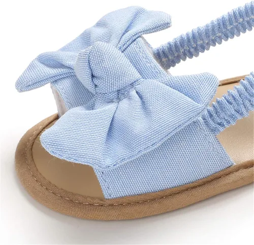 Miniatura 6 de COSANKIM Sandalias de verano para bebés y niñas con suela suave de flores, zapatos de vestir para cuna, recién nacidos, para recién nacidos