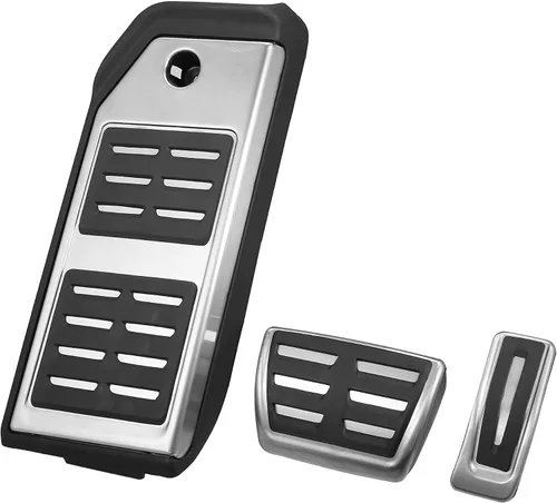 X AUTOHAUX 3 piezas de reposapiés de freno de gas para Audi Q7 Q8 2017 2018 2019 2020 2021 para Porsche Cayenne 2019-2021 almohadillas de pedales de