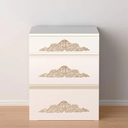Miniatura 9 de Onlay de madera, apliques de madera sin pintar y onlays para muebles, apliques decorativos de madera, apliques de madera y onlays muebles Onlay