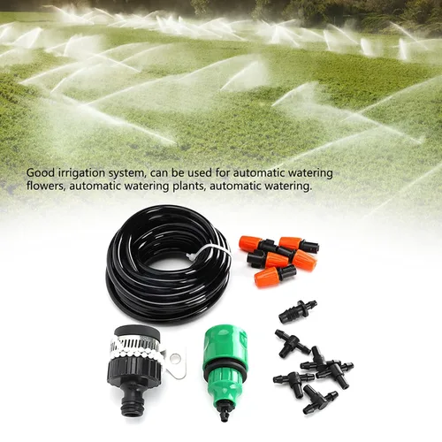 Miniatura 7 de Fydun Sistema automático de micro riego para plantas, accesorios para jardín, cama de flores, patio, césped, sistema de micro riego automático