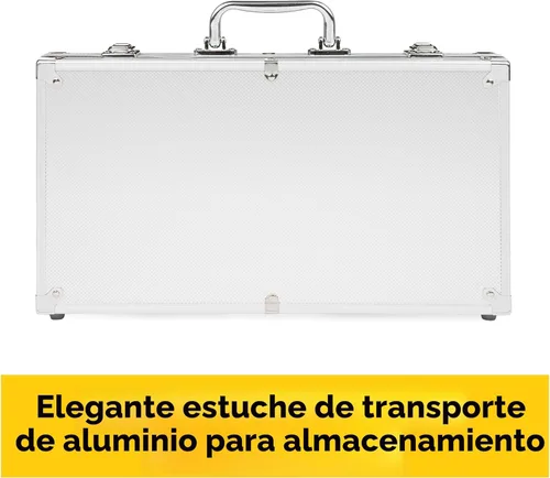 Miniatura 3 de Spin Master Games, Cardinal Classics, juego de póquer de 300 piezas con estuche de transporte de aluminio, fichas de peso profesional y dados