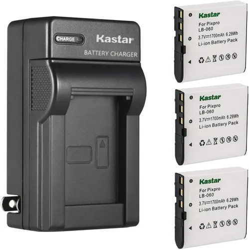 Miniatura 6 de Kastar Reemplazo del cargador de batería de pared CA para batería Kodak LB-060 LB060, Kodak AZ251, AZ361, AZ362, AZ365, AZ421, AZ422, AZ425, AZ425