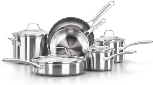 Juego de utensilios de cocina de acero inoxidable clásicos Calphalon, Juego, Plateado