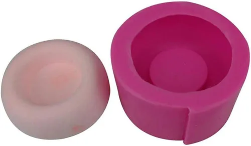 Miniatura 2 de Moldes de vela, Molde de silicona de cemento de hormigón molde de vela de bricolaje maceta de flores titular del molde de plantas suculentas