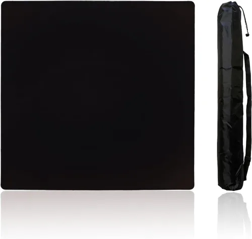 Mahjong Mat, tapete de mesa Mahjong con bolsa de transporte negra, tapete de juego antideslizante de goma y cubierta de mesa reductora de ruido para