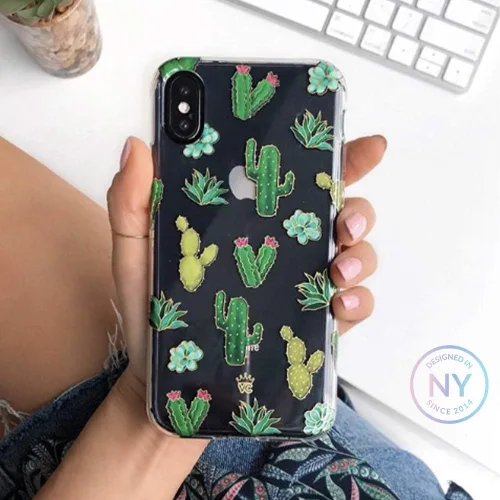 Miniatura 2 de Velvet Caviar Compatible con iPhone Xs Max Funda Cactus para mujeres y niñas - Lindas fundas protectoras transparentes para teléfono Cactus