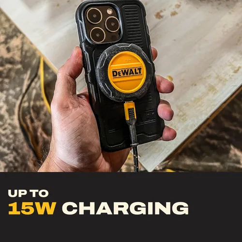 Miniatura 3 de DEWALT Soporte magnético para teléfono para kit de automóvil, cargador inalámbrico resistente, soporte de ventilación, montaje en tablero, soportes