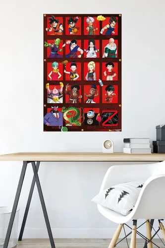 Miniatura 4 de Trends International Dragon Ball Z - Póster de pared de aniversario, 22.375 x 34 pulgadas, versión premium sin marco