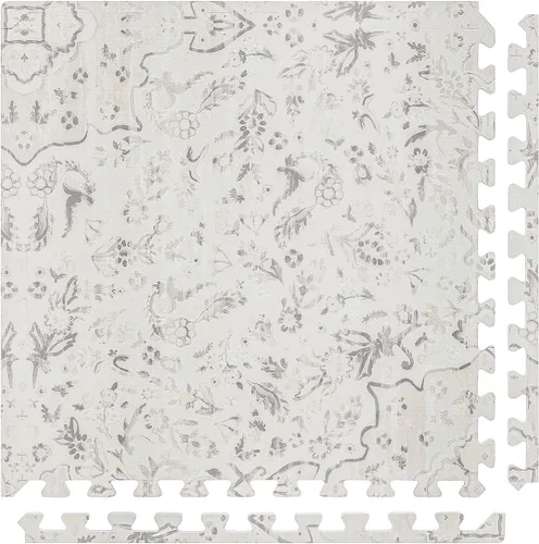 Miniatura 9 de House of Noa Tapete de Juego para Bebé – 4x6 Lino Gemma – Juego de 6 Baldosas – Tapete de Juego de Espuma EVA Acolchada para Piso, Tapetes Suaves