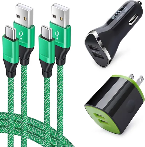Miniatura 11 de Adaptador de cargador de coche, enchufe de pared con cable de carga tipo C para LG Stylo 6/5/4 G8 G7 G6 V60 V50 V40 V35 ThinQ, Samsung Galaxy S25