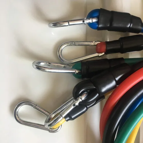 Miniatura 4 de Juego de bandas de resistencia (11 piezas), bandas de ejercicio con anclaje de puerta, asas, bolsa de transporte impermeable, correas de tobillo