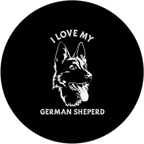 Miniatura 3 de I Love My German Shepherd Animal German Shepherd PopSockets intercambiables PopGrip