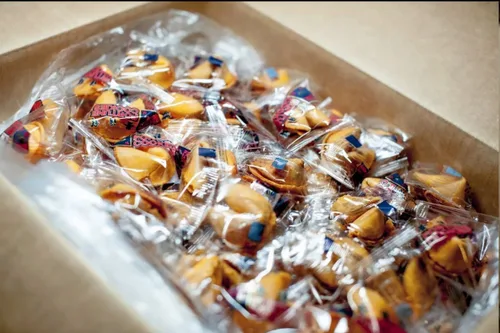 Golden Bowl Fortune Cookies, sabor a vainilla, caja de 350 unidades