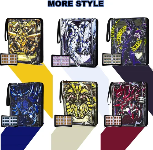 Miniatura 7 de Carpeta de tarjetas coleccionables para tarjetas Y-G-O, álbum de tarjetas de 990 bolsillos con fundas compatible con tarjetas TCG, tarjetas TCG u