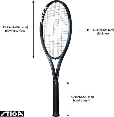 Miniatura 2 de STIGA Supreme Raqueta de tenis, raqueta de tenis para adultos para jugadores avanzados y juegos de alto rendimiento