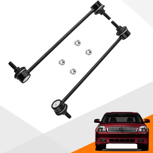 Miniatura 17 de 2 piezas eslabones de barra estabilizadora delantera compatibles con Dodge Ram 1500 4WD 06-10, Ram 1500 4WD 11-17 K80894 5170290AB 5170290AC