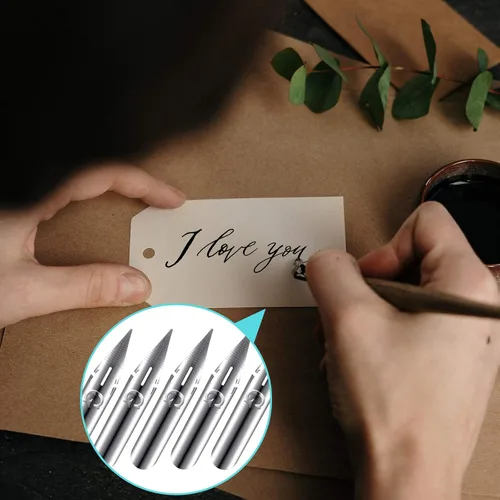 Miniatura 4 de Zonon Juego de 10 puntas de pluma de cómic, modelo G, puntas de caligrafía para repuestos de pluma estilográfica