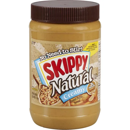 SKIPPY Mantequilla de maní, cremosa natural, 40 onzas