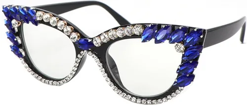 Miniatura 5 de helena Gafas de lectura bifocales con marco de diamantes de imitación fotocromáticos de transición al aire libre para mujeres con estilo ojo de gato