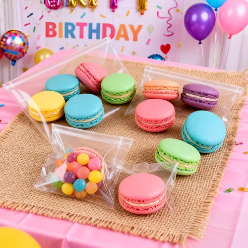Miniatura 3 de Bolsas de celofán autosellantes de 4 x 6 pulgadas, 200 bolsas de plástico transparente autoadhesivas para galletas con sello, bolsas individuales