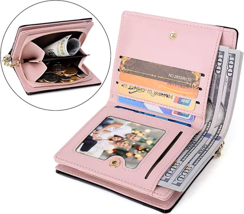 Miniatura 3 de UTO Wallet for Girls Cute Leather Vegan Small Women Tassel Pendant Card Holder Kawaii Coin Purse 1095