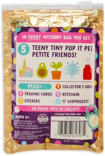 Miniatura 7 de Buffalo Games Pop It Pets Petites – Temporada 2 – El mejor juguete sensorial para ansiedad – Burbujas emergentes y personajes adorables para tus