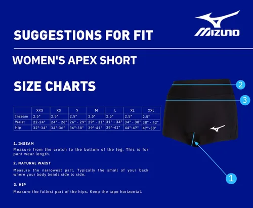 Miniatura 6 de Mizuno Pantalones cortos de voleibol con entrepierna de 2.5 pulgadas para mujer