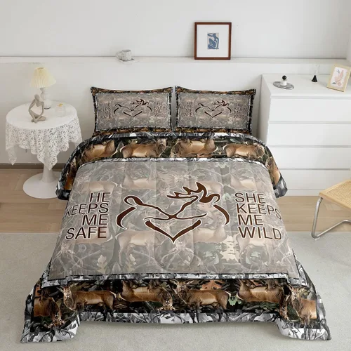 Miniatura 24 de Erosebridal Juego de edredón para parejas, juego de ropa de cama tamaño individual con lentejuelas doradas con purpurina dorada, edredón acolchado