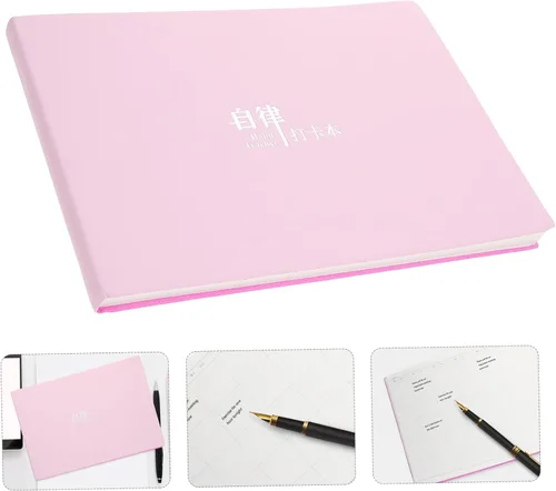 Miniatura 7 de NUOBESTY Planificador Bloc de notas para programar material de papel antiadherente pequeño portátil ideal para oficina Rosado