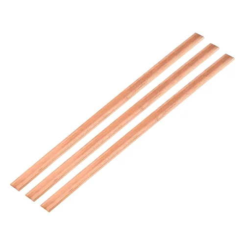 Miniatura 20 de MECCANIXITY 1 barra plana de cobre de 12 x 1 pulgada, barra de cobre de 1/4 pulgadas de grosor para proyectos arquitectónicos de sistemas de puesta