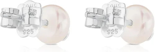 Miniatura 3 de TOUS Bear - Aretes de plata 925 con perlas cultivadas en agua dulce blancas Plata de ley Plata Perla simulada