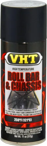 VHT ESP671007-6 PK Pintura Negro Satinado de Alta Temperatura para Barra Antivuelco y Chasis - 11 oz. Aerosol, (Caja de 6)