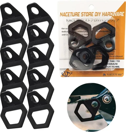 Gancho de anclaje de amarre para motocicleta, acero inoxidable resistente, paquete de 10 anillos de correa de amarre para Dirt Bike, accesorios para