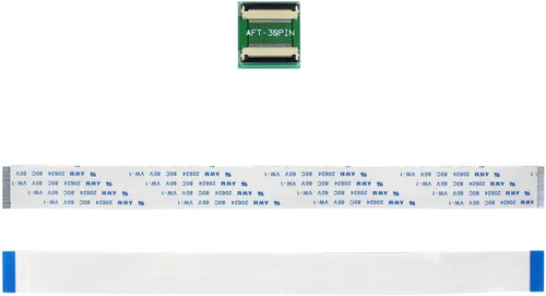 Miniatura 2 de VSDISPLAY 30Pin a 30Pin ZIF 0.020 in Adaptador de conector con cable plano de extensión FFC Extend