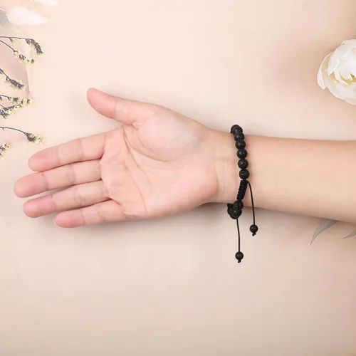 Miniatura 132 de AD Beads Pulseras de piedras preciosas unisex de 0.315 pulgadas (0.315 in), macramé curativo ajustable de 7 a 9 pulgadas Usa esta pulsera