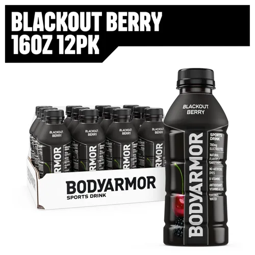 Miniatura 10 de BODYARMOR - Bebida deportiva, baya negra, sabores naturales con vitaminas, electrolitos ricos en potasio, perfecta para deportistas, 16 onzas