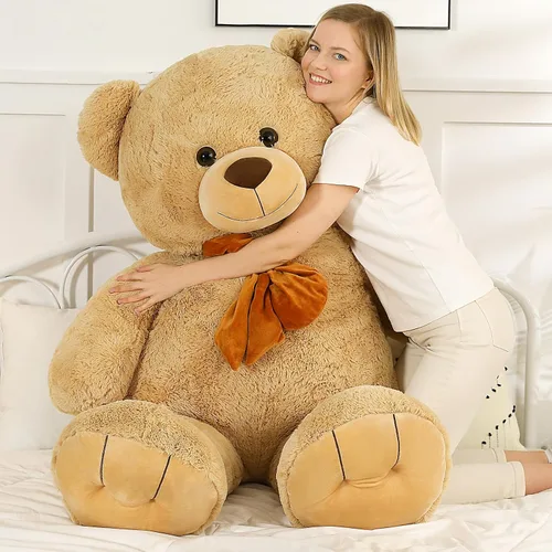 Miniatura 2 de MaoGoLan Oso de peluche gigante de 47 pulgadas, gran oso de peluche clásico para novia, novio, niños, 4 pies grande de peluche para decoración