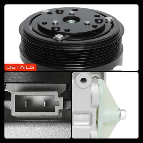Miniatura 9 de A-Premium Compresor de CA con embrague compatible con Ford Contour 1995-2000, Escape 2001-2007 y Mazda Tribute 2001-2006 y Mercury Cougar 1999-2002