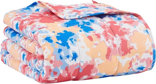 Miniatura 37 de L'AGRATY Manta con peso de 5 libras, para regazo, manta pequeña y portátil para adultos, refrescante, para viajar, relajarse y dormir, para todas