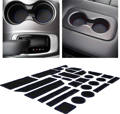 Miniatura 33 de CupHolderHero Compatible con accesorios Honda CR-V 2017-2022 – Insertos de portavasos antipolvo antideslizantes personalizados de alta calidad, Rojo