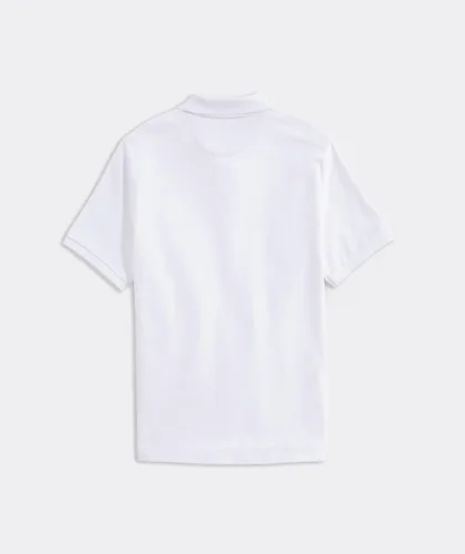 Miniatura 2 de vineyard vines Polo Edgartown Pique para hombre, Gorra blanca