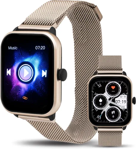 Miniatura 17 de iWatch® Reloj inteligente con llamadas Bluetooth, pantalla AMOLED de 1.85 pulgadas, seguimiento de fitness y sueño, reloj inteligente impermeable