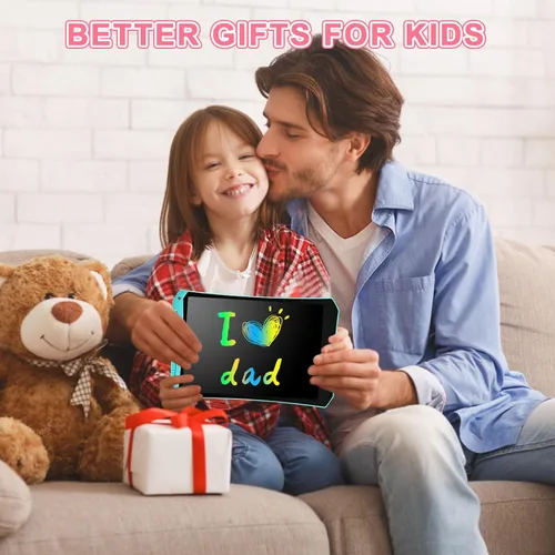 Miniatura 6 de Tableta de escritura LCD, paquete de 2 juguetes para niños pequeños, almohadilla de dibujo de 10 pulgadas, artículos esenciales de viaje para niños