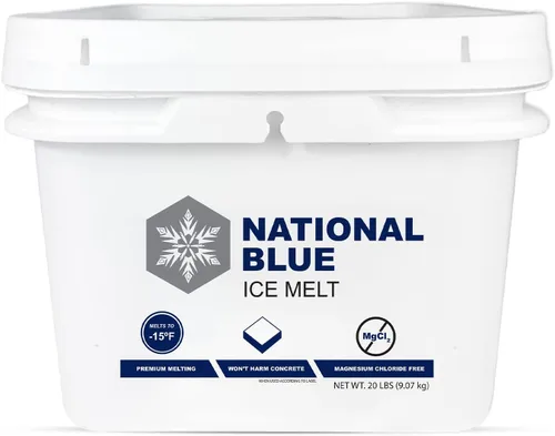 Miniatura 8 de National Blue Snow Salt Ice Melt Cubo de 35 libras, derretidor de hielo de acción rápida, apto para mascotas, plantas y hormigón, respetuoso
