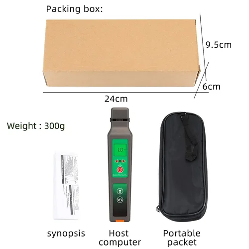 Miniatura 8 de Identificador de fibra óptica VFL LED Luz OFI de fibra viva Cable óptico Identificador Detector Probador 900-1650nm SM y MM OFI Herramientas