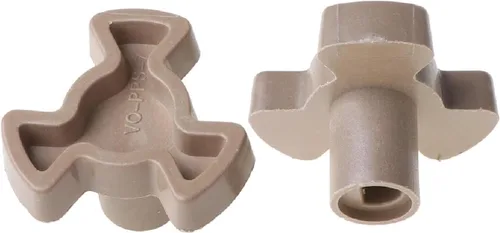 Miniatura 7 de 2 piezas de acoplador giratorio de microondas, guía de rodillo de repuesto universal con orificio en forma de D, longitud de eje de 0.551 in