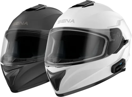 Miniatura 5 de Sena OutForce Casco inteligente de cara completa (Blanco brillante, Mediano) (OUTFORCE-GW00M) - SP85 Blanco satinado