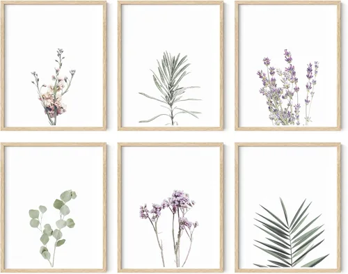 Miniatura 39 de HAUS AND HUES Impresiones de arte asiático, juego de 6 decoraciones japonesas contemporáneas de pared, pinturas de hokusai, carteles de ondas, Juego