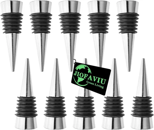 Juego de 10 tapones para botellas de vino, tapones de resina para botellas de vino, accesorios, tapón de vino para moldes de silicona, resina epoxi