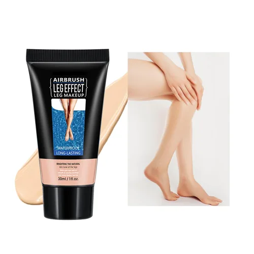 Miniatura 9 de Maquillaje de piernas impermeable sin transferencia, maquillaje para cubrir venas de piernas, loción de maquillaje corrector corporal de larga